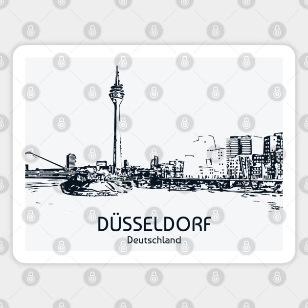 Düsseldorf - Germany Magnet by Lakeric